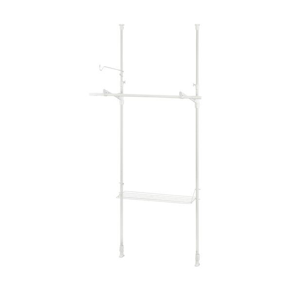 296326 つっぱり物干し 2本タイプ ホワイト TPM-2-W 1点