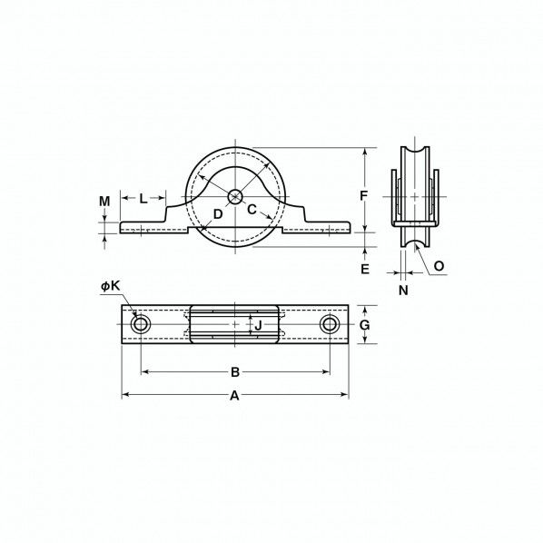 ジュラコン戸車 40mm NMS-0401 1