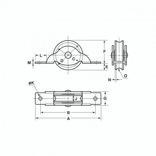 ショウレックス戸車 18mm NPU-0181 1