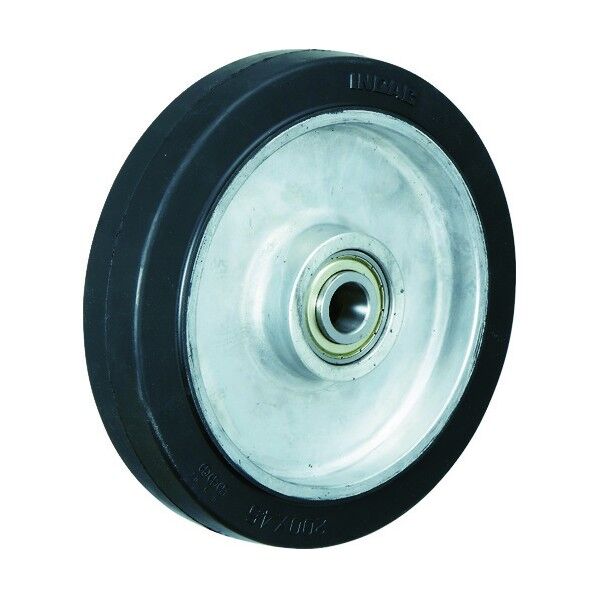 プレート式キャスター(アルミホイールゴム車) 交換車輪