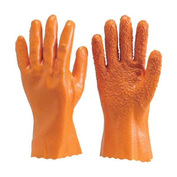 すべり止め付厚手塩ビ手袋