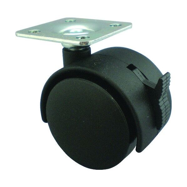 双輪キャスター(ナイロン車) 自在ストッパー付