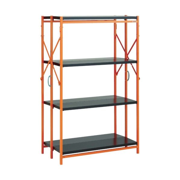 ワンタッチ折りたたみ式スチール棚 ワンタッチラック