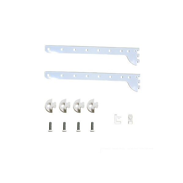 スリット取付用ブラケットセット(引出1段用) ホワイト NSS040E 1セット
