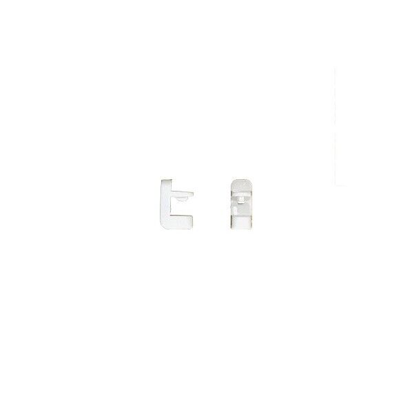 落下防止ストッパー小(軽量棚・パイプ用) ホワイト RBST01 2個
