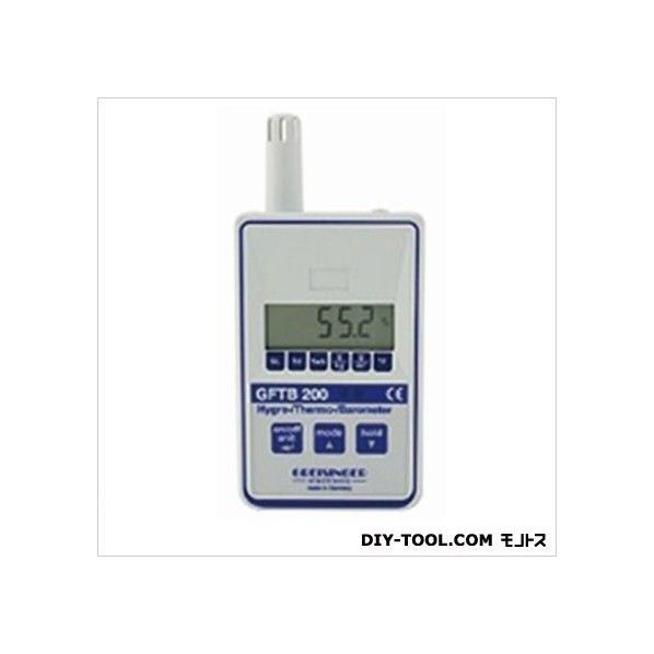 ポケット温湿度大気圧計 本体106X67X60mm、センサφ14X35mm GFTB200 1台
