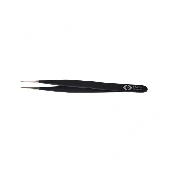 ESDピンセット 全長:110mm T2340D 1本