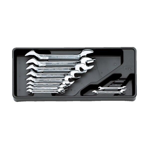 両口スパナ セット(樹脂成形トレイ付)