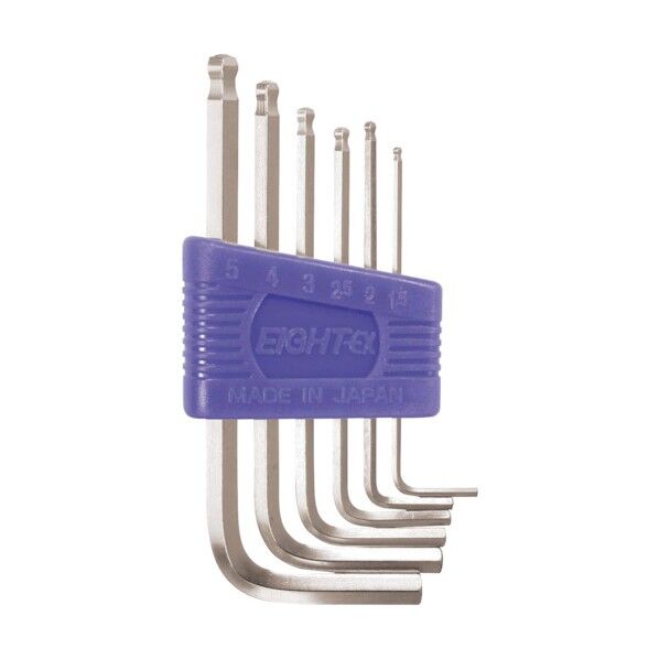 六角棒スパナ テーパーヘッド 標準寸法(ミリ) プラスチックホルダーセット