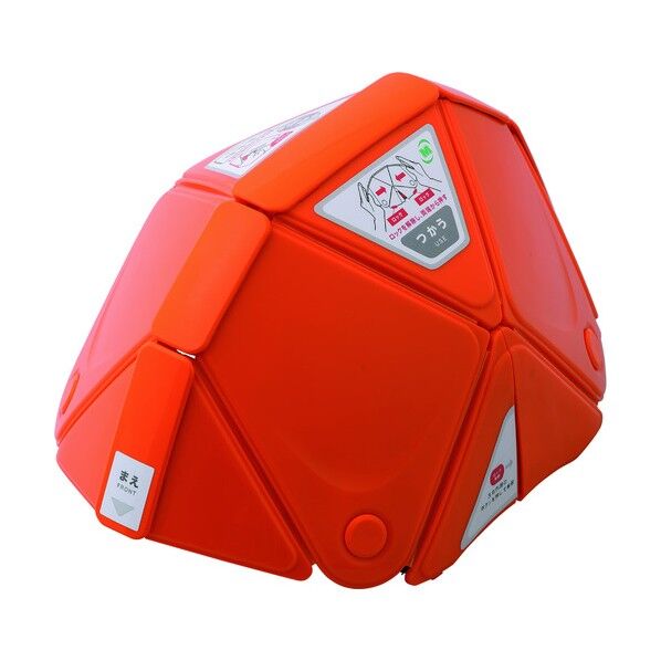 ミドリ安全 ミドリ安全 防災用折りたたみヘルメット フラットメット TSC-10 オレンジ 312 x 224 x 44 mm TSC-10-OR...