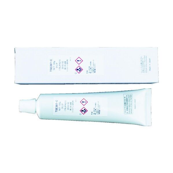 電気電子部品用シーリング材クリアー 188 x 46 x 32 mm TSE397-100C 1