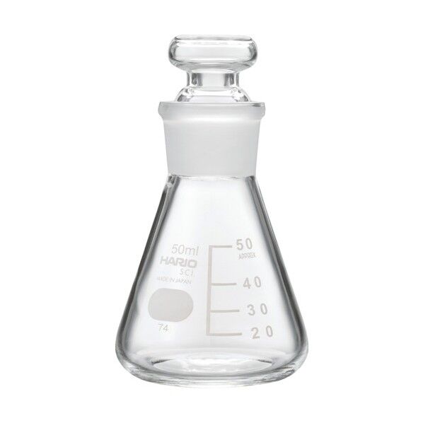 ハリオサイエンス 共栓三角フラスコ50ml(TS22) TSF-50-SCI 1点