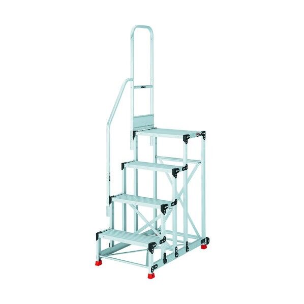 作業用踏台(高強度タイプ・手すり・キャスター付タイプ) TSF-4612