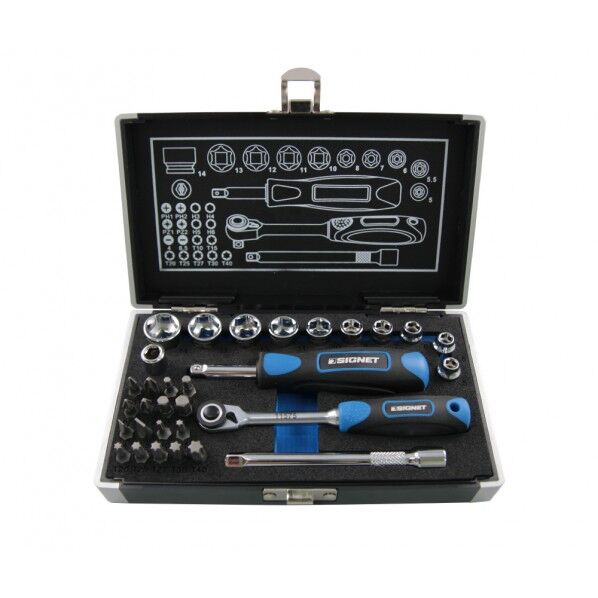 1/4DR 31PC ショートソケット&ビットセット(6角)