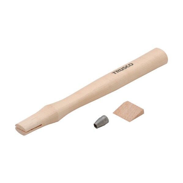 石頭ハンマー用木柄(くさび付)