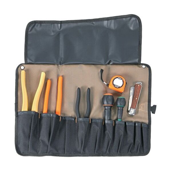 電気工事士技能試験工具 ツールロールセット DKS-7B 8点