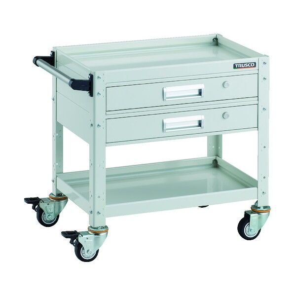 バーディワゴン 600X400 引出付 ウレタン車輪 W色 BDW-662V2U-W 1点