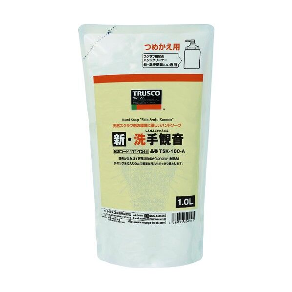 ハンドソープ 新・洗手観音 詰替パック 1.0L TSK-10C-A 1個
