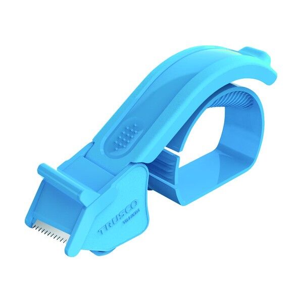 トラスコ 樹脂製テープカッター 25mm スカイブルー色 TSJ-25M 1点...