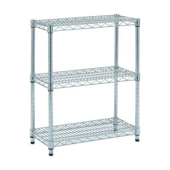 ステンレス製メッシュラック 組立式 3段