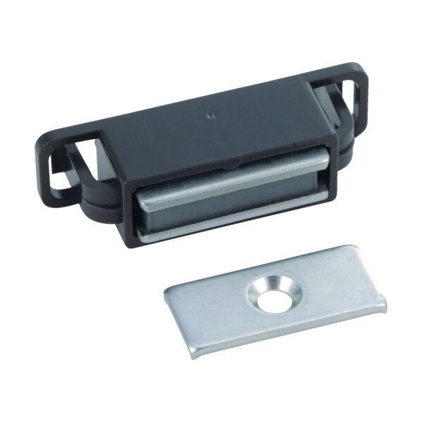 マグネットキャッチワンタッチPOM製 58 x 51 x 16 mm 18.000G TSM-136-BK