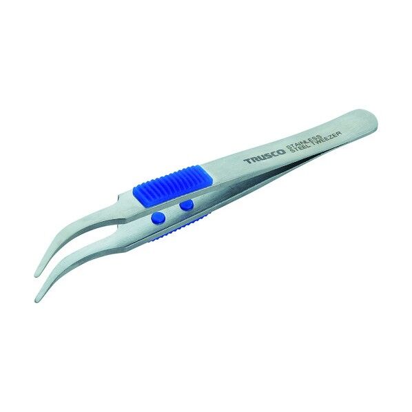 ラバーグリップ付ステンレス製ピンセット