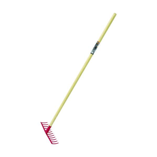 スチールレーキ木柄12本爪 1380 x 305 x 90 mm TSRM12 1点