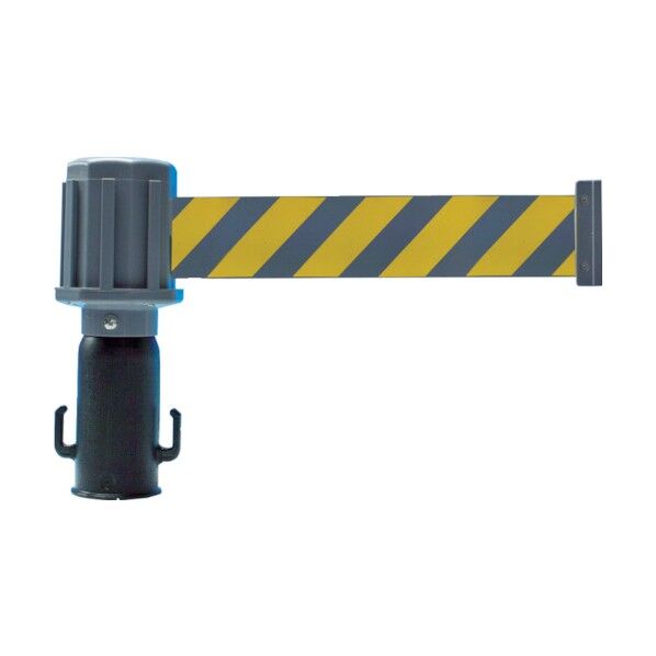 チェーンスタンド用バリアライン（反射標示テープ付）黄・黒