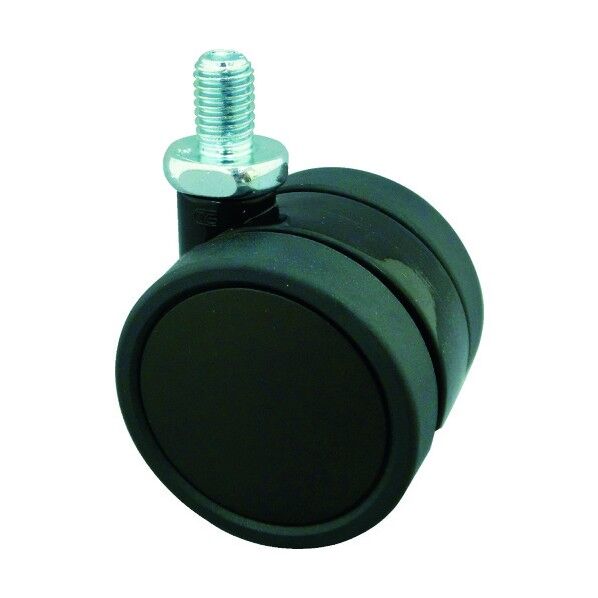 ねじ込み式双輪キャスター(エラストマー車) 自在