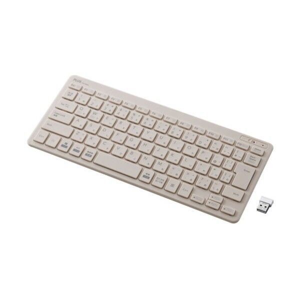 プラス 428851)薄ミニワイヤレスキーボード TW-KB002GY 1個
