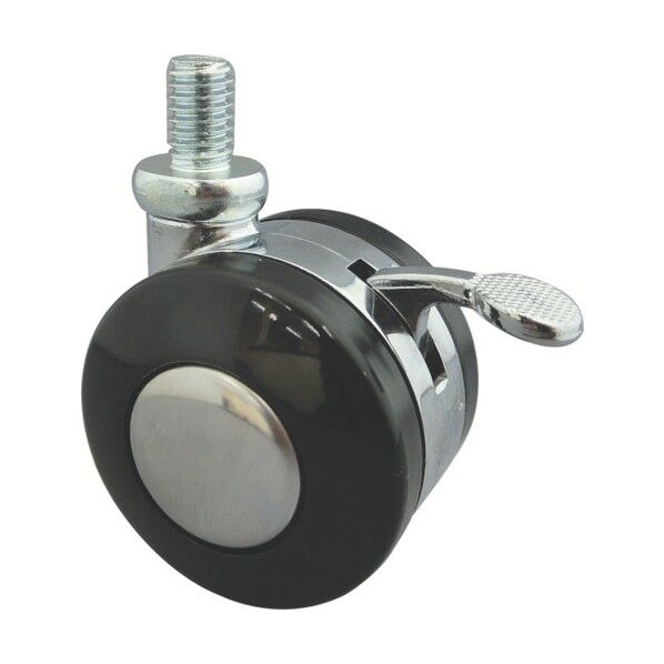 ねじ込み式双輪キャスター(ナイロン車) 自在ストッパー付