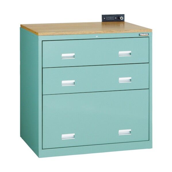 中量キャビネット(天板付・シングルレール)