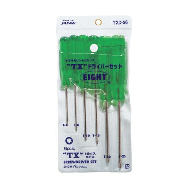 TXドライバービニールポーチ入6本セットT6~T25
