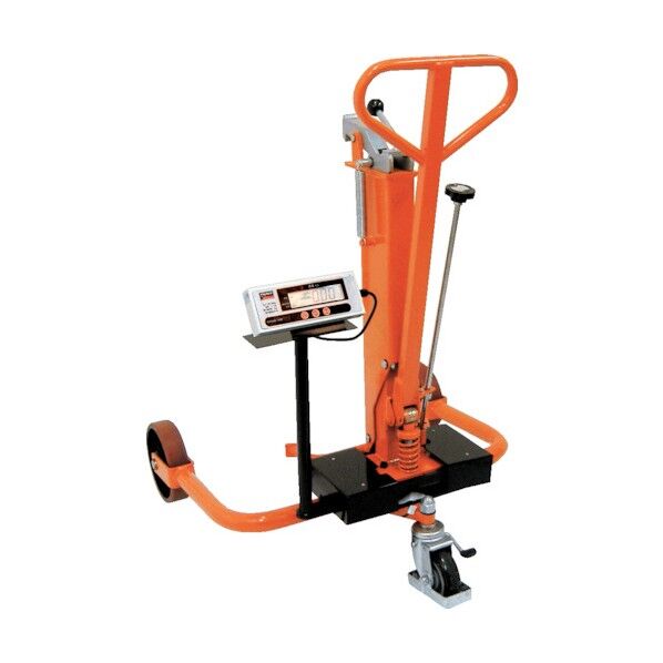 秤付ドラム缶運搬車２５０ｋｇ油圧式８２０Ｘ８００ＸＨ１０９０