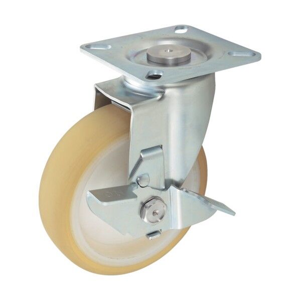 省音キャスター(ナイロンホイールウレタン車) 自在ストッパー付