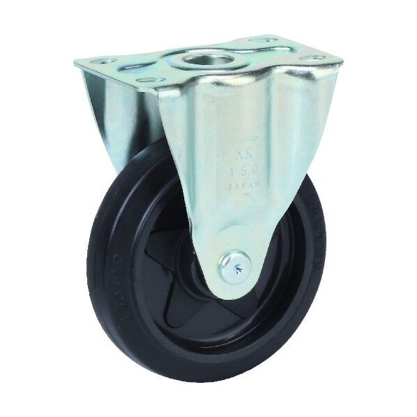 省音キャスター(ナイロンホイールゴム車) 固定