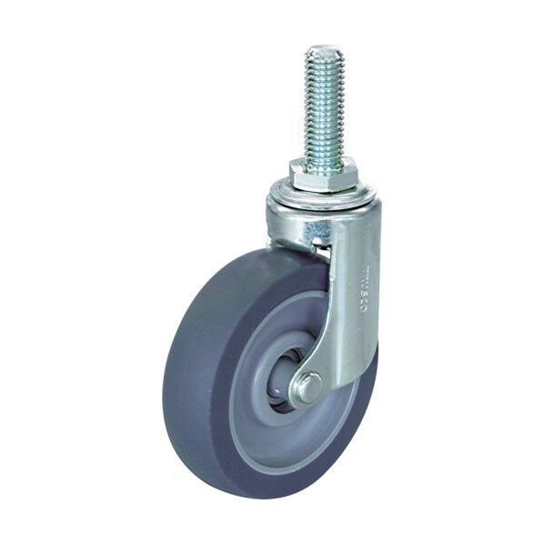 ねじ込み式省音キャスター(エラストマー車) 自在