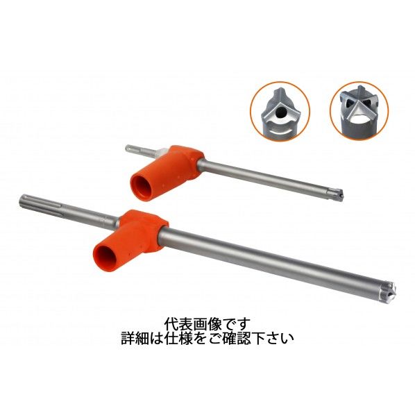 デルタゴン吸塵ビット 六角軸 φ25.0×520mm DLVHEX250052 1本