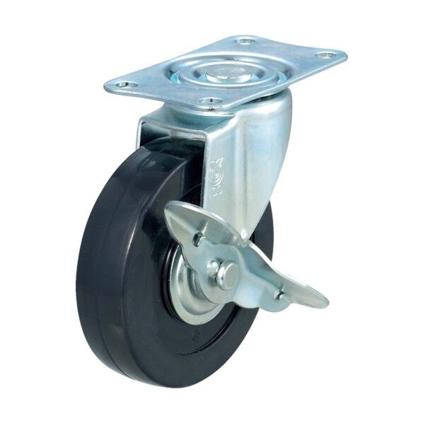 キャスター HLF-120用ハードゴムキャスターΦ100自在S付 145 x 102 x 70 mm TYSG-100RHS 1点