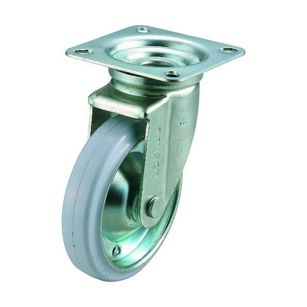 耐油性キャスター(プレス製ゴム車) 自在