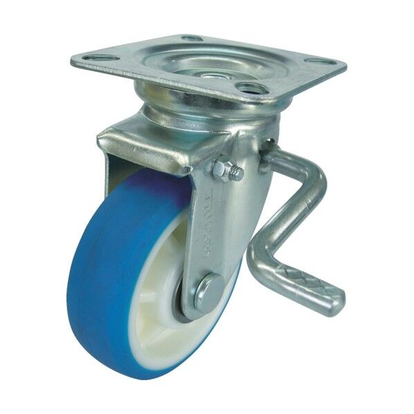 耐寒性キャスター(ナイロンホイールウレタン車) 自在ダブルストッパー付