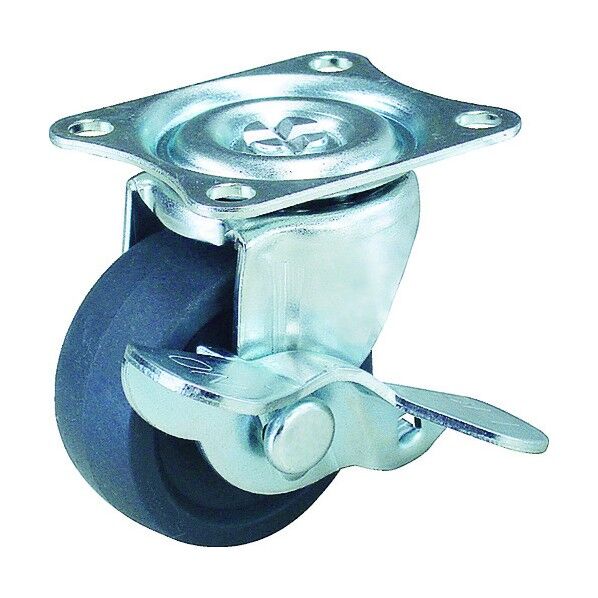 プレート式キャスター TYGシリーズ (エラストマー車) 自在ストッパー付