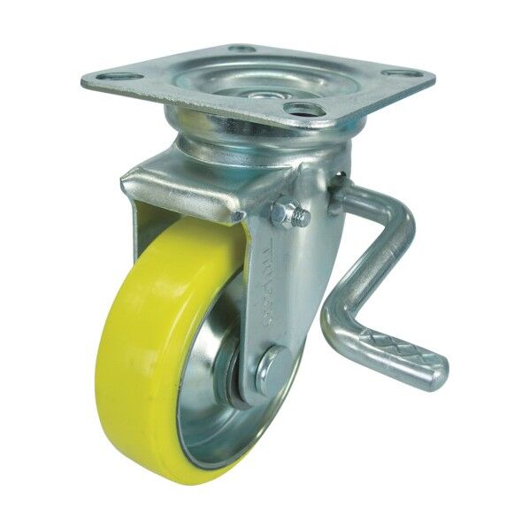 帯電防止キャスター(プレス製ウレタン車) 自在ダブルストッパー付