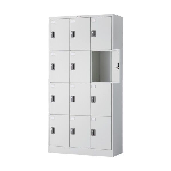 亜鉛メッキ鋼板製多人数用ロッカー(内筒交換錠式)