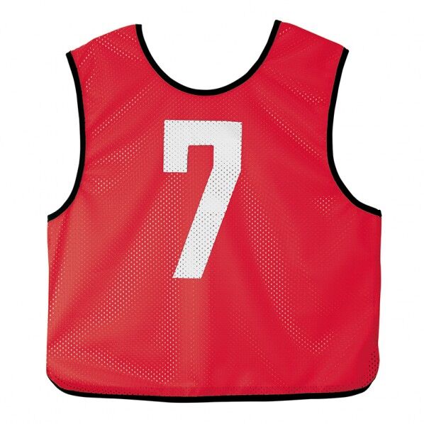 ビブス ジュニア No.7 009レッド(1~10) 7 8101 1点