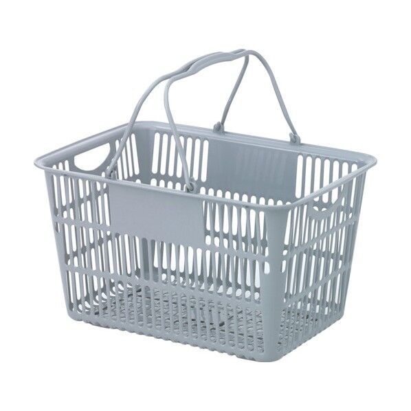 ショッピングバスケット U28 ライトグレー 28L U-28-LG 1