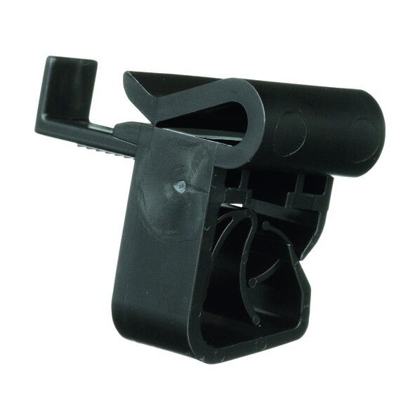 パンドウイット ソーラークリップ フレーム外付け用アングル(交差)型 ストッパー付き 耐候性黒 UCCAD-C130 100個...