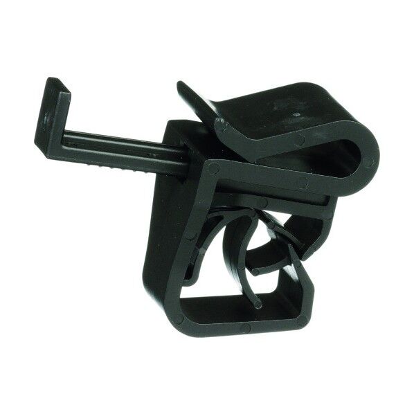 ソーラークリップ フレーム外付け用パラレル(平行)型 ストッパー付き 耐候性黒 UCCPD-C130 100個