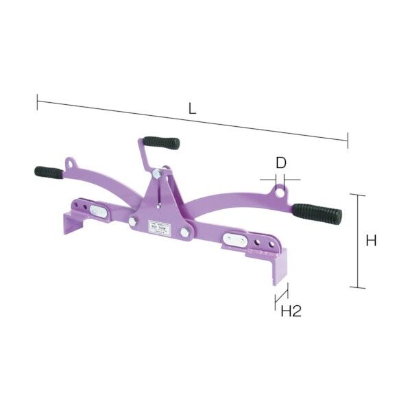 コンクリート二次製品敷設用クランプ(キャパ調整式)