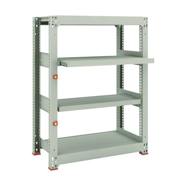 M3型中量ボルトレス棚 2段 スライド2段 単体型